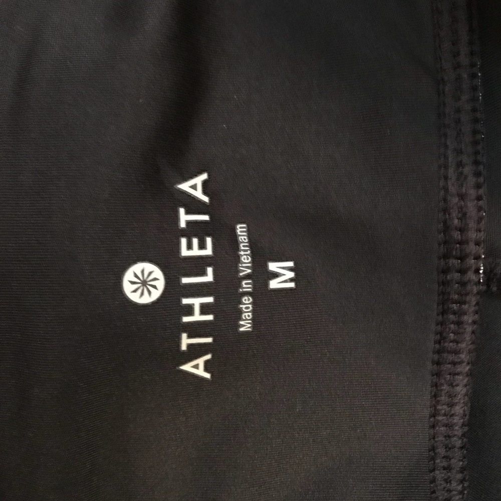 Athleta floral/black workout pants - Picture 4 of 4